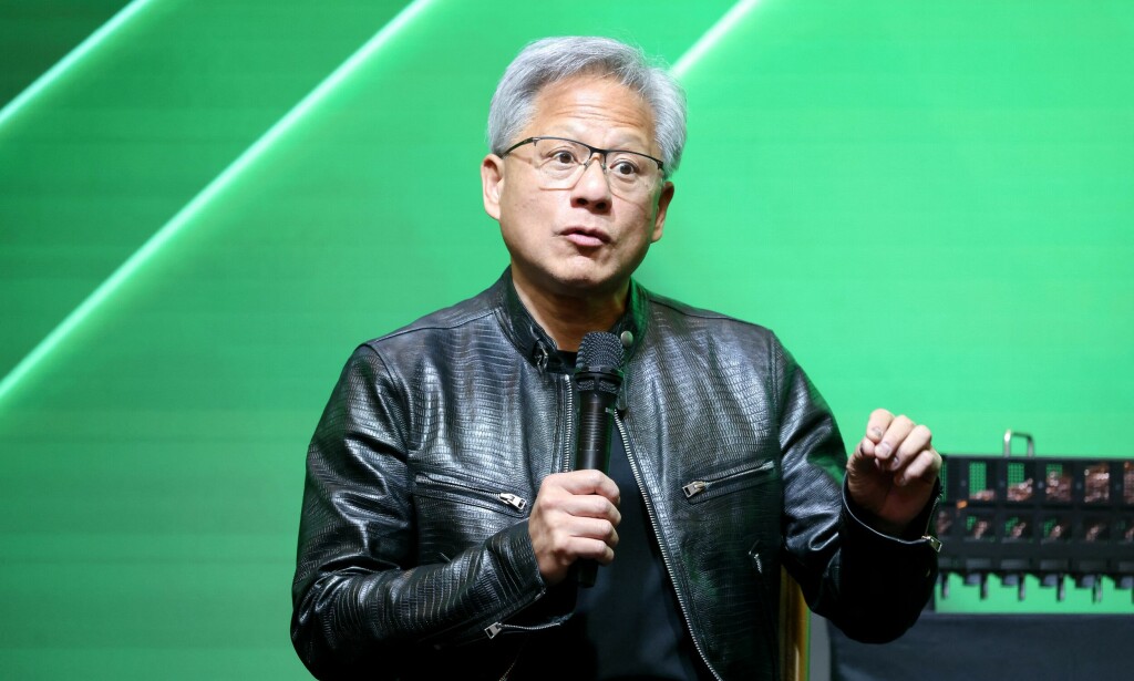 Nvidia-sjef Jensen Huang leder nå verdens mest verdifulle selskap. 📸: I-Hwa Cheng / AFP / NTB