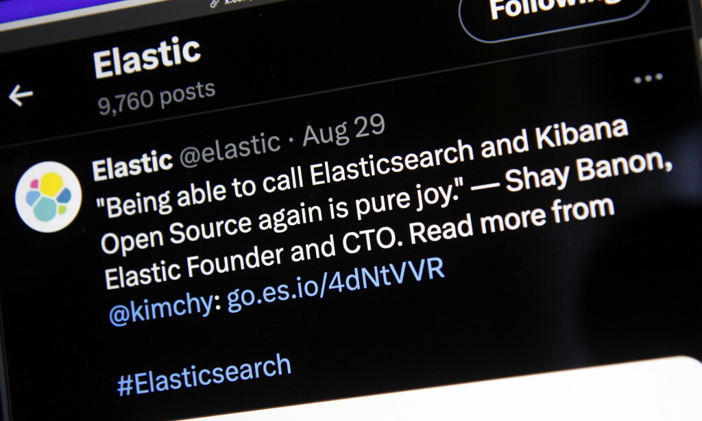 Elasticsearch er igjen åpen kildekode, etter å ha vært lukket i tre år. Ikke fordi de <i>ville</i>, men fordi de <i>måtte</i>, ifølge selskapets gründer. 📸: Kurt Lekanger