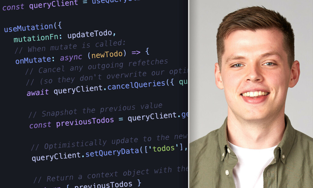 Mens du venter på useOptimistic-hooken i React 19, kan du få til optimistiske oppdateringer av UI-et ved hjelp av TanStack Query. 📸: Bekk