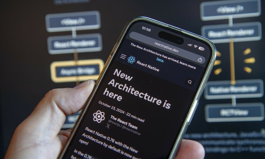 React Native har fjernet en asynkron "bro" som har vist seg å være en flaskehals. 📸: Kurt Lekanger