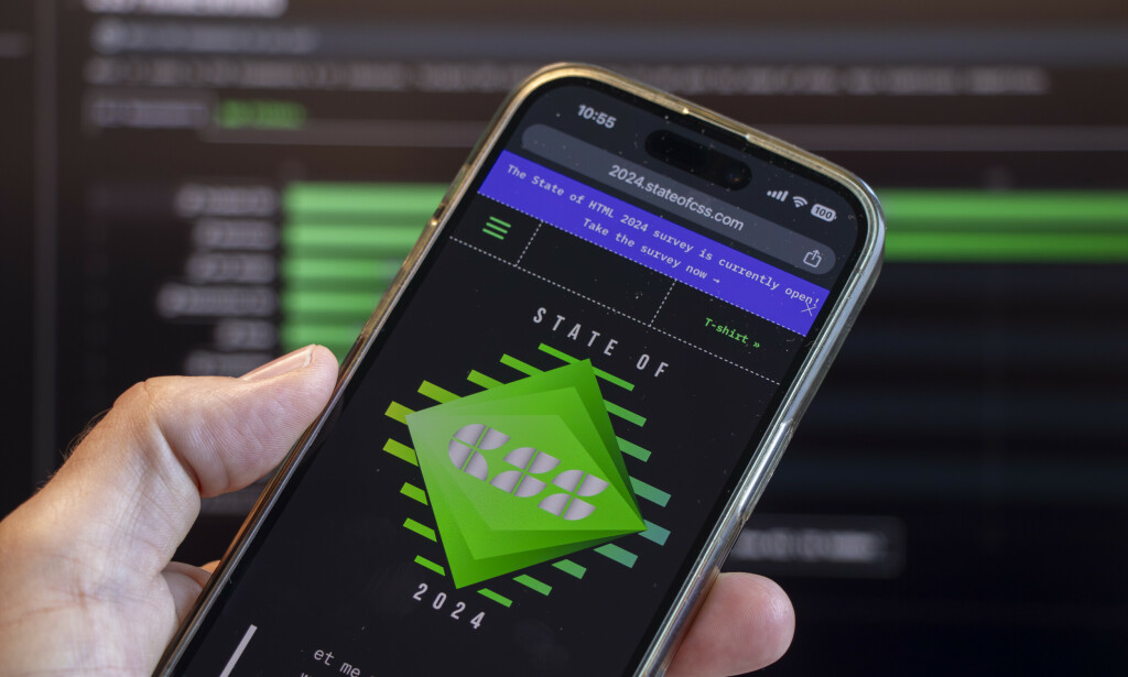 State of CSS 2024 viser at mange ikke tester på mobil. 📸: Kurt Lekanger