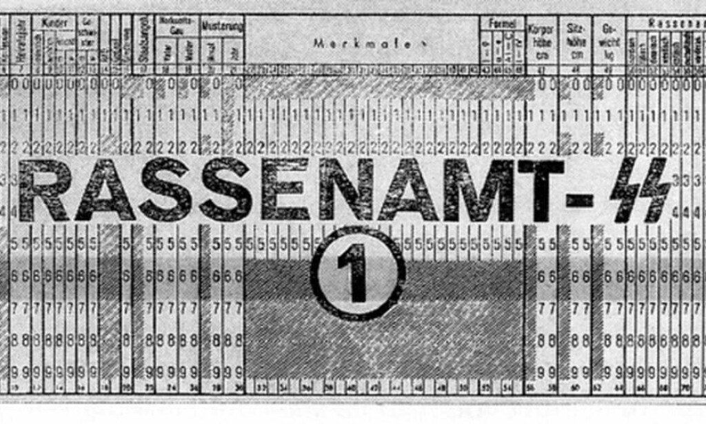 Hullkort, brukt av naziregimet og levert av IBMs datterselskap Dehomag. 📸: Gizmodo