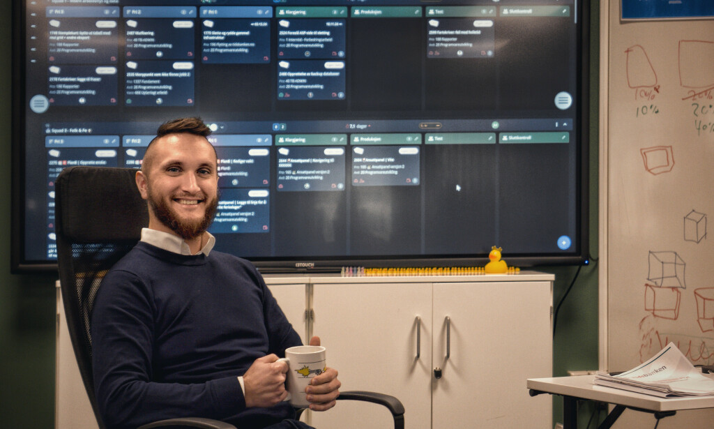 Lars Cabrera er Tech Lead Backend i Tidsbanken. 📸: Alexander Øvrebø